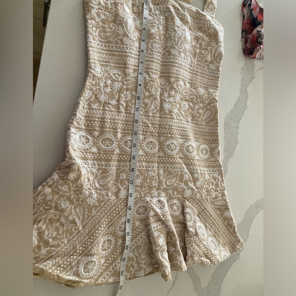 Alice+Olive Kaidra Drop-waist minidress Chamray White Size 2 NWOT - Picture 16 of 16